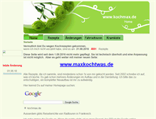 Tablet Screenshot of kochmax.de